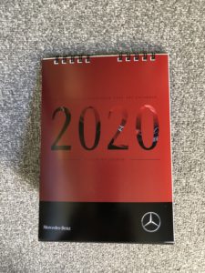 2020年ベンツのカレンダー